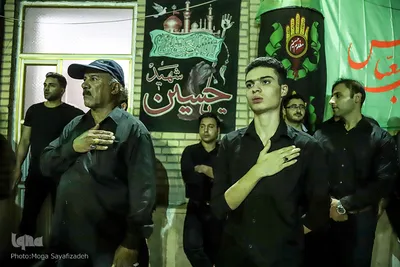 مراسم عزاداری و سینه زنی بوشهری در مسجد امام سجاد (ع) اهواز