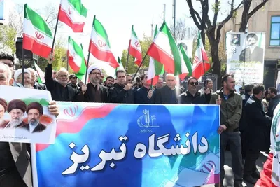 حضور دانشگاهیان دانشگاه تبریز در اربعین قائد شهید امت