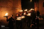 آیین شمع گردانی شب عاشورا در روستای بهدان⁩