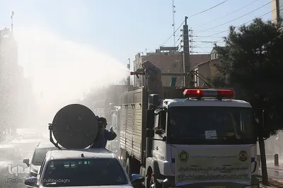 ضدعفونی کردن شهر قم توسط ارتش و سپاه