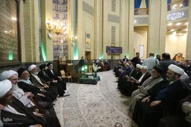 مراسم ختم همسر آیت الله سیستانی در تهران