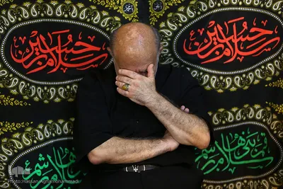 مراسم عزاداری شب تاسوعای حسینی در تکیه نفرآباد شهر ری