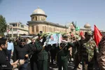 تشییع پیکر سپهبد شهید علی شادمانی در همدان‎