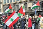 Manifestations des Suédois contre les attaques du régime sioniste au Liban et en Palestine
