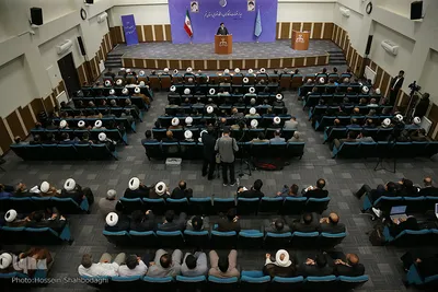 دیدار قضات و کارکنان دستگاه قضایی قم با رئیس قوه قضاییه