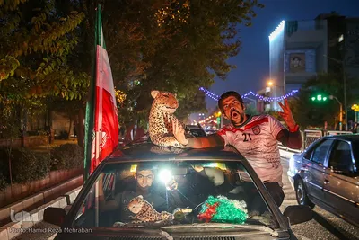 جشن پیروزی تیم ملی در تهران/1