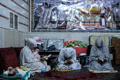 مراسم اعتکاف بانوان در مسجد باغستانی
