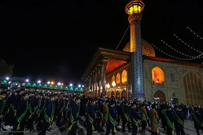 تشیع نمادین حضرت زهرا (س) در شاهچراغ(ع)