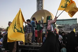 تجمع بزرگ مردم تهران برای اعلام حمایت از اجرای عملیات «وعده صادق ۲»