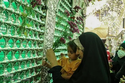 تجدید میثاق خدام حرم مطهر حضرت سیدعلاءالدین حسین(ع) با حضرت احمدبن موسی(ع)‎‎
