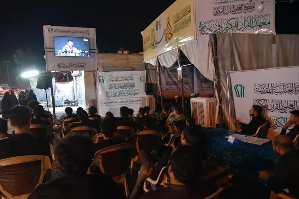 العتبة العباسية تقدّم خدمات قرآنية لزائري الأربعين في ذي قار + صور