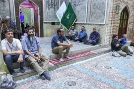 دیدارعوامل اجرایی سی و هشتمین جشنواره ملی قرآن با پدر شهید آیت‌الله آل‌هاشم‎