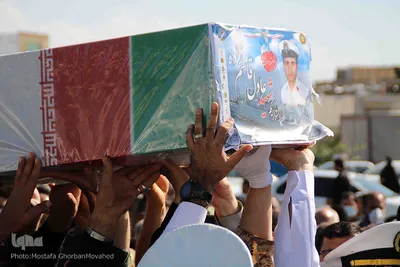 تشییع و خاکسپاری شهید «عادل قاسم‌زاده» در شهرستان اهر