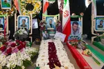 مراسم چهلم شهدای حوادث دی‌ماه در گلستان شهدای اصفهان
