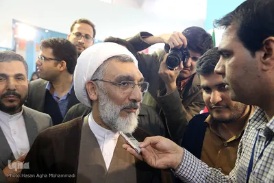 حضور وزیر دادگستری حجت الاسلام پورمحمدی در غرفه ایکنا 
