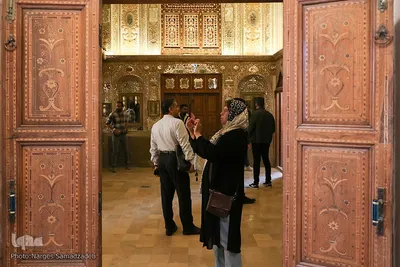 بازدید مسافران نوروزی از خانه امین‌التجار اصفهان