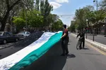 پرچم 200 متری فلسطین در تبریز