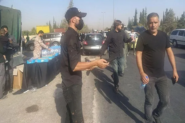 بالصور..مسيرة الأربعين في طريق مطار دمشق الدولي