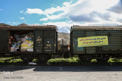 ارسال کمک های مردمی به سیل زدگان استان خوزستان 