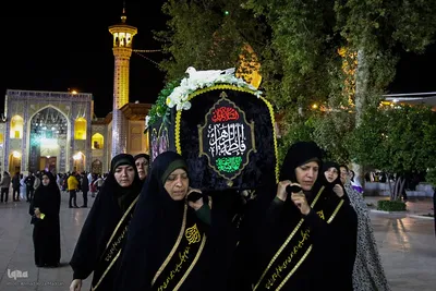 تشیع نمادین حضرت زهرا (س) در شاهچراغ(ع)
