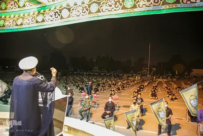 عزاداری شب عاشورا در تیپ 55 هوابرد ارتش‎