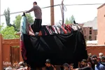آیین سنتی «نخل‌گردانی» در روستای ابیانه نطنز