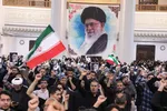 مراسم سوگواری شب شهادت رهبر معظم انقلاب در حرم شاهچراغ(ع)