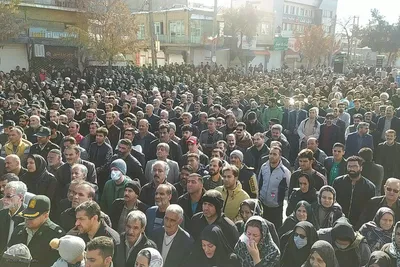 تشییع باشکوه شهید مدافع امنیت در ملایر‎