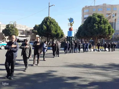 مراسم عزاداری خیابانی شهادت حضرت زهرا(س) در اهر