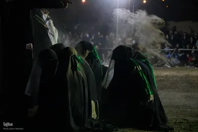مراسم آیینی خیمه‌سوزان در مبارکه