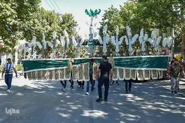 آیین پیاده‌روی جاماندگان اربعین حسینی در بجنورد
