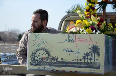 ورود پیکر مطهر سه شهید گمنام به تبریز‎‎