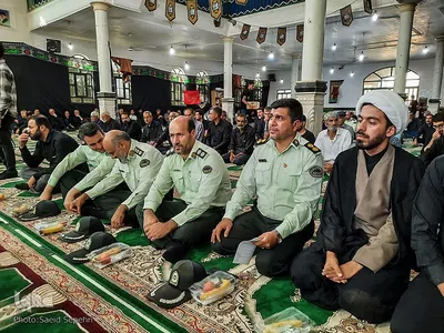مراسم چهلم شهید مدافع امنیت شهید علی میرزایی در ملایر