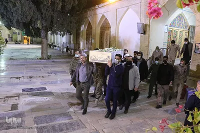 مراسم عزاداری دهه فاطمیه با حضور شهید گمنام‎‎