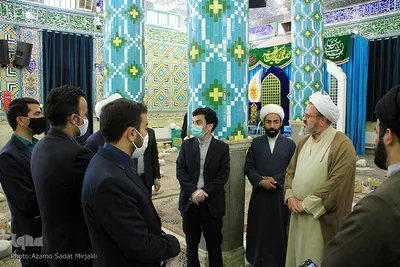 بازدید اصحاب رسانه از امامزاده سید نصرالله (ع) یزد‎