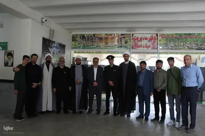 مراسم استقبال از خدام و پرچم رضوی در ملایر