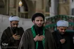 دسته عزاداری طلاب و روحانيون شیرازی در سومين روز شهادت امام حسین(ع)