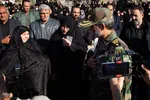 مراسم تشییع پیکر شهدای حادثه سقوط بالگرد در اصفهان