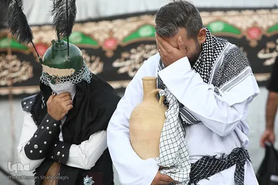 مراسم فدائیان سقا در امامزاده شاه سید علی(ع) قم
