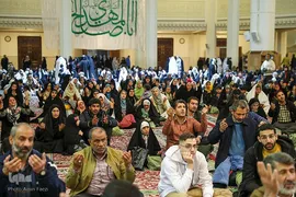 حال و هوای حرم شاهچراغ(ع) در شب نیمه شعبان‎