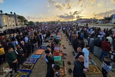 جشن عید سعید فطر در غزه
