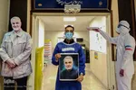 استقبال مدافعان سلامت از پویش «به نیت حاج قاسم»‎‎