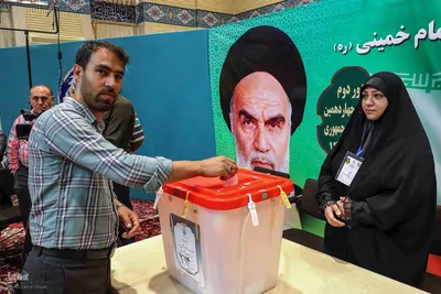 حضور پرشور مردم تبریز پای صندوق رای‎