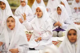 جشن تکلیف دختران در حرم شاهچراغ(ع)‎