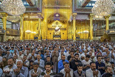 نماز عید سعید قربان در حرم اباالفضل العباس (ع)