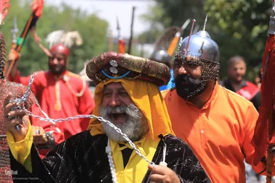 آیین خیمه‌سوزان ظهر عاشورا در شیراز
