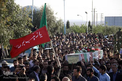 استقبال از شهيد مدافع حرم در سمنان