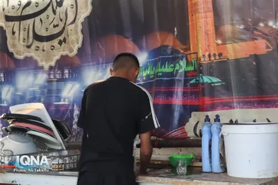 خدمت‌رسانی موکب جوانان قمر بنی هاشم در ملایر