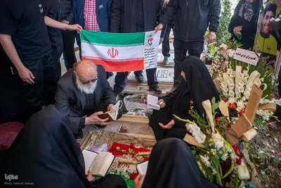وداع با پیکر شهدای حملات صهیونی-آمریکایی