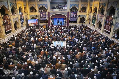 اجتماع حوزویان خراسان در حمایت از رهبر انقلاب